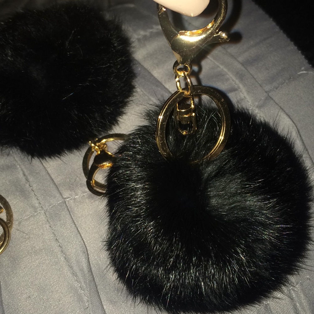 Rabbit Fur Keychains - Picture 4 of 4